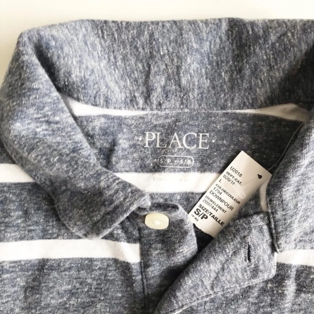 The children’s place NWT stripe polo top SP(5-6Y)